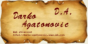 Darko Agatonović vizit kartica